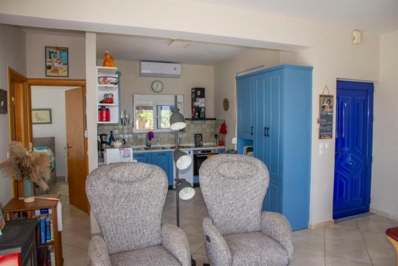 Marediana Kreta, Marediana: Ruhiges Hanghaus mit atemberaubendem Blick auf die Bucht zu verkaufen Haus kaufen